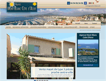 Tablet Screenshot of agencemontblanc.com